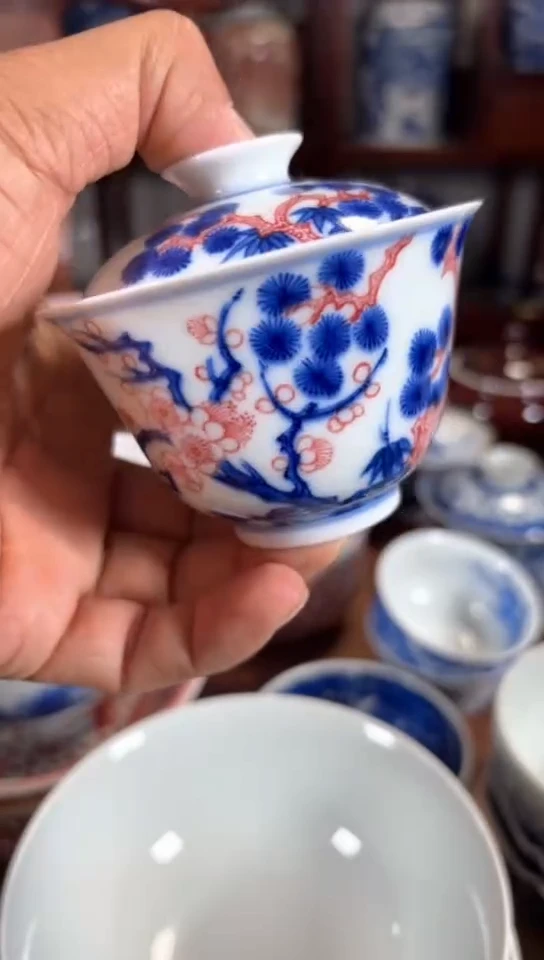 杯五彩瓷器杯子瓷器杯子