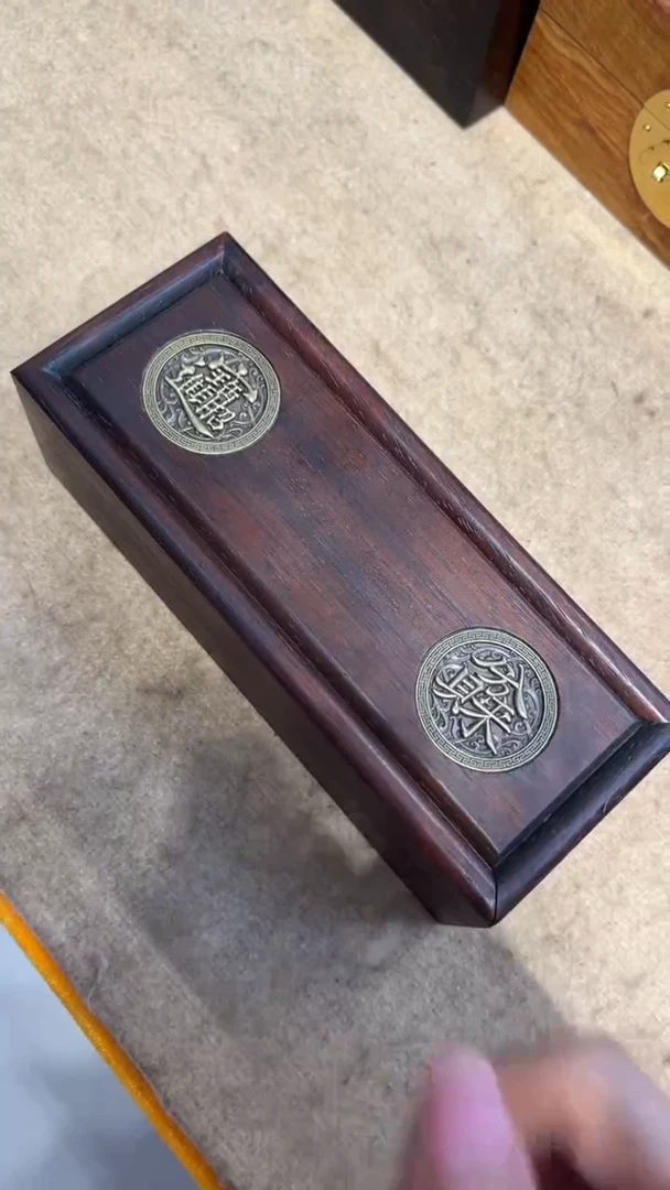 【闪购商品】木招财进宝镶嵌线香盒