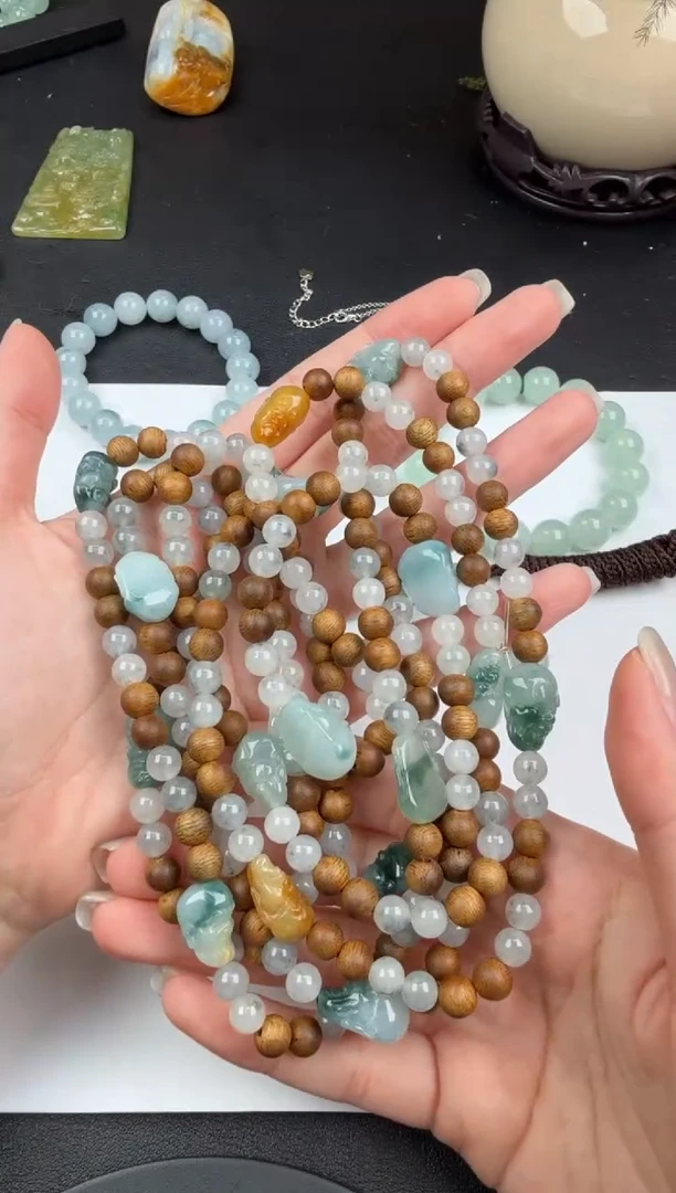 未镶嵌手串翡翠翡翠饰品-302