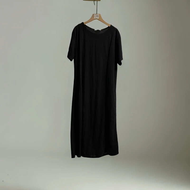 艳儿家【日单夏季显瘦连衣裙】遮肉显瘦连衣裙简约中长款