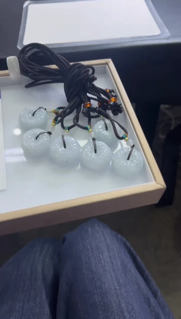 颈饰未镶嵌翡翠B191/多样性发一件/配绳子