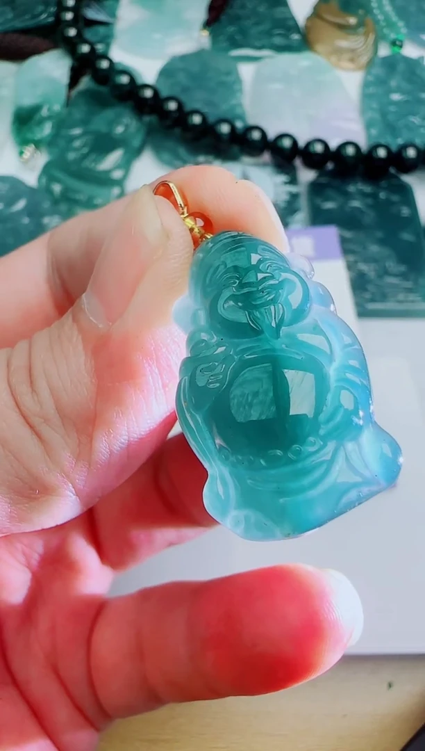 翡翠未镶嵌颈饰多样性随机发其一