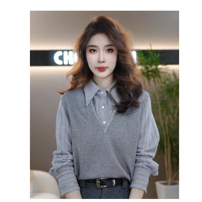 CYM1423新款高级感小香风针织马甲百搭叠穿背心针织衫