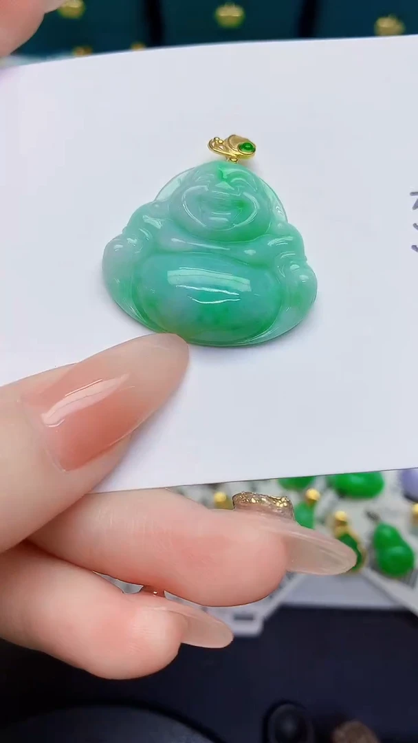 颈饰未镶嵌翡翠缅甸天然翡翠A货