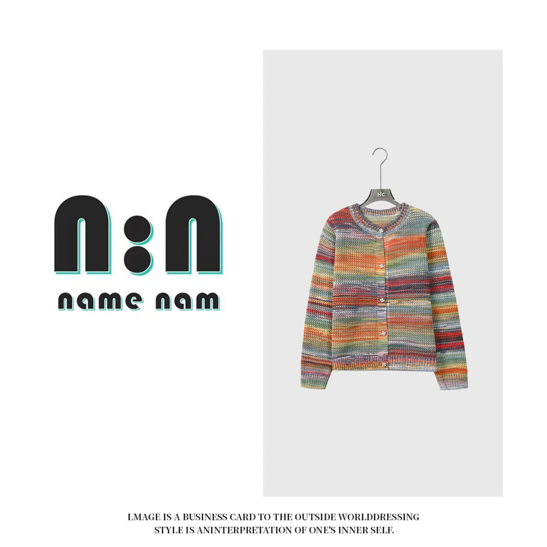 晚霞·柔光聚焦丨针织衫开衫上衣女6221