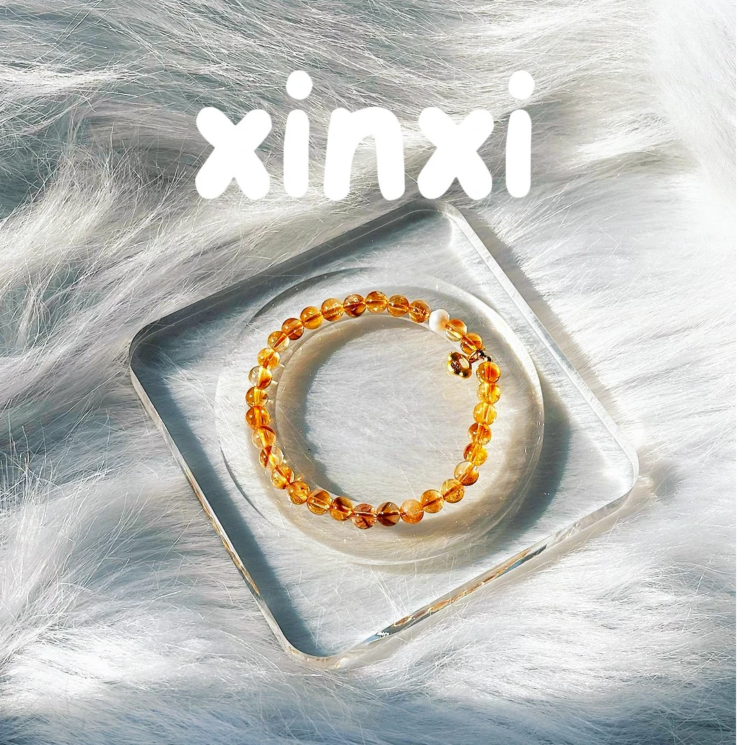 【炘喜】天然黄水晶手串多样性发货 发其一A3-046