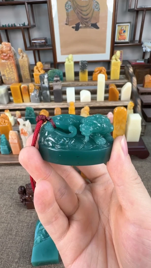 【闪购商品】寿山石印石编号编号雅安绿