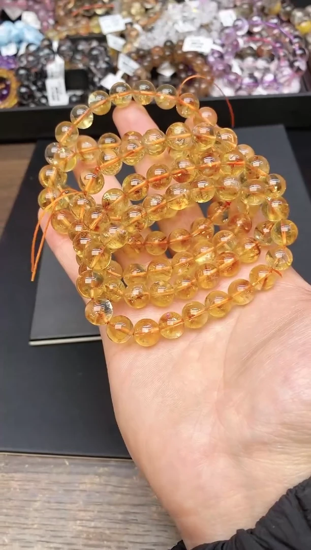 【闪购商品】水晶手串未镶嵌9 黄塔晶 10mm