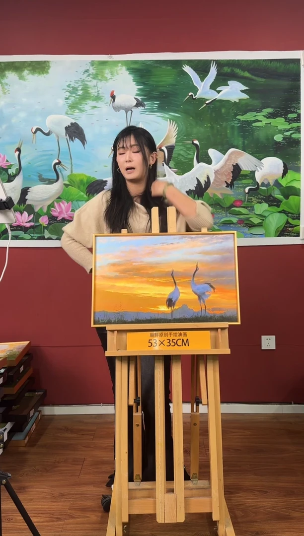 油画【9号】约53*35cm丨朝鲜原创纯手绘孤品油画丨顺丰包邮