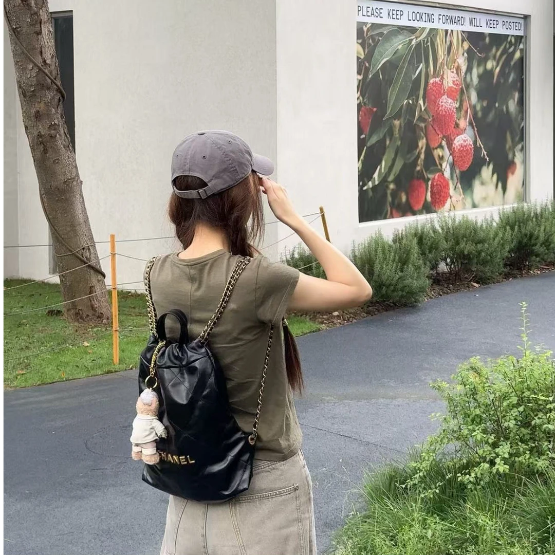 99新 Chanel/香奈儿 香奈儿22bag小号双肩包
