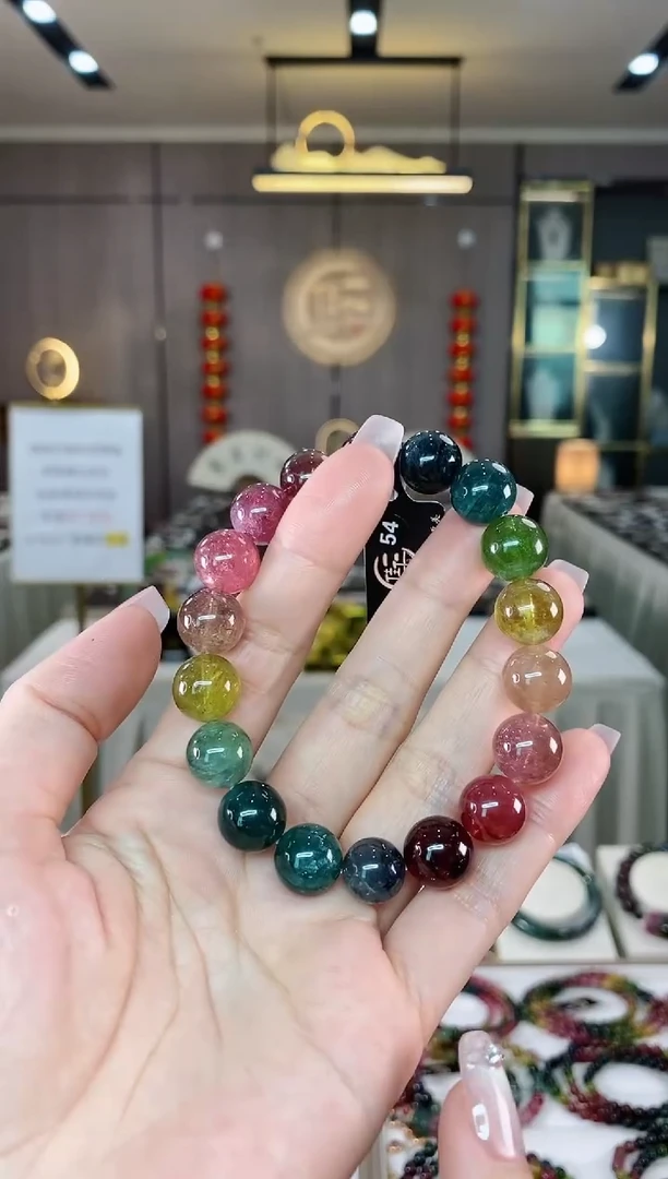 【闪购商品】碧玺收藏级单圈手串11mm+未镶嵌（多样性发一条）hon