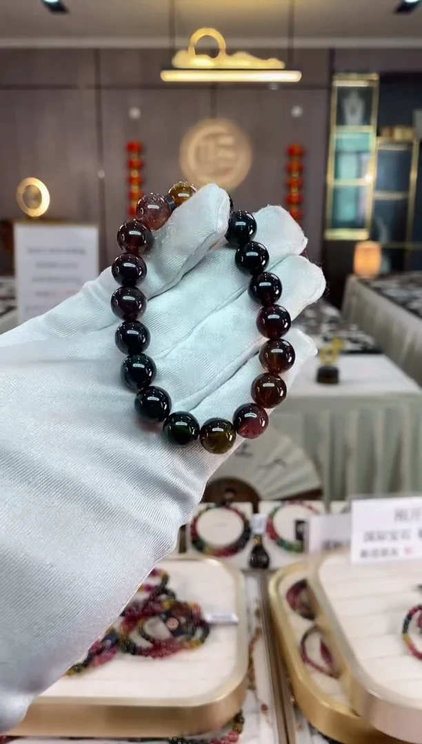 【闪购商品】碧玺单圈手串10mm+未镶嵌（多样性发一条）xion