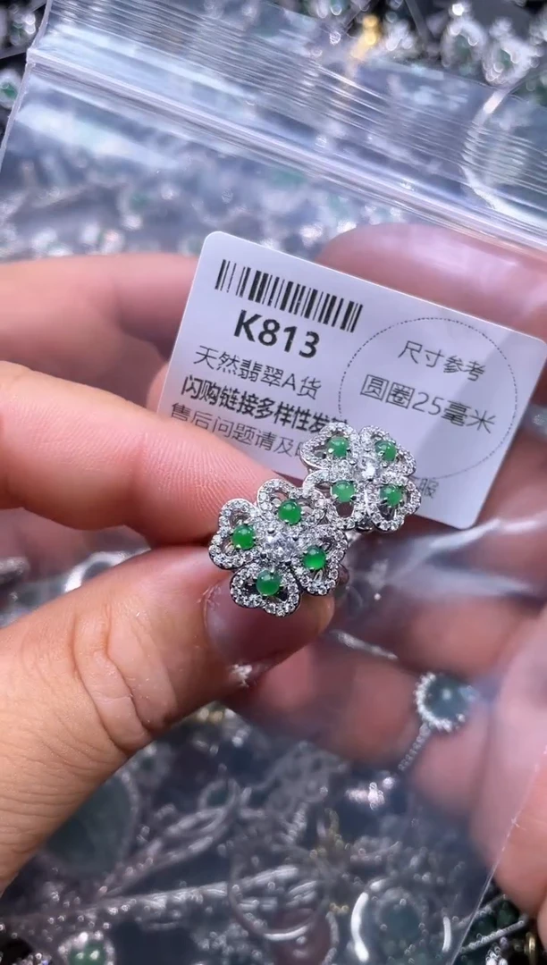 【闪购商品】翡翠颈饰未镶嵌K813戒指 多样性发其一