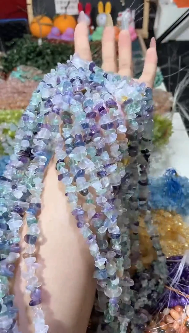 水晶珠宝半成品未镶嵌浅萤