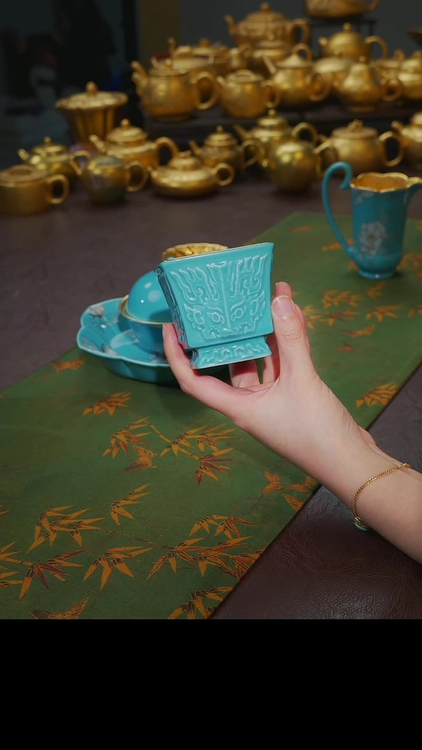 茶杯紫砂【宜景窑烟幕紫系列】杯子