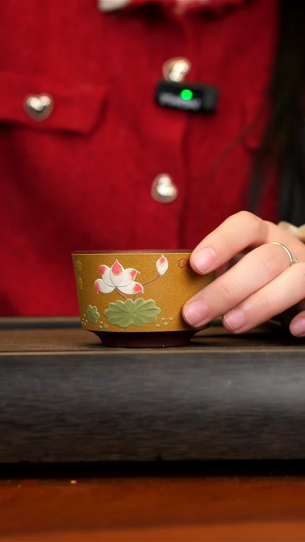 【闪购商品】紫砂茶壶宜兴紫砂主人杯荷韵