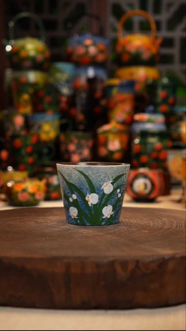 陶瓷油画手绘釉下彩