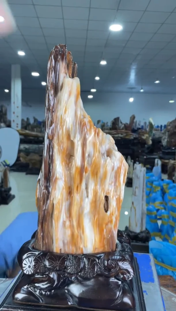 【闪购商品】硅化玉摆件未镶嵌47