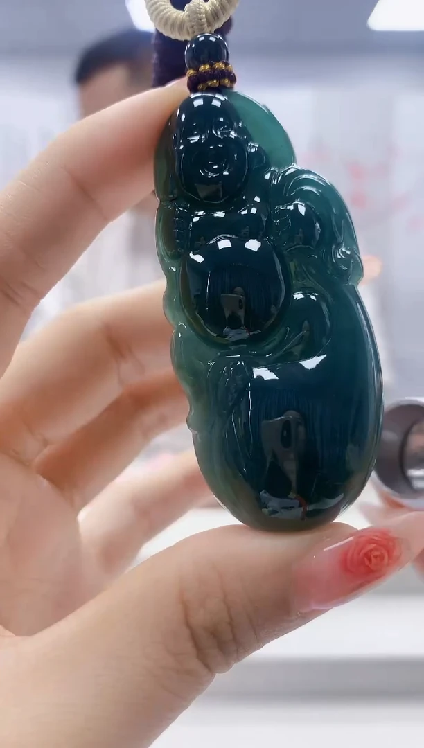 未镶嵌定制翡翠4898ty-毛货挂件74