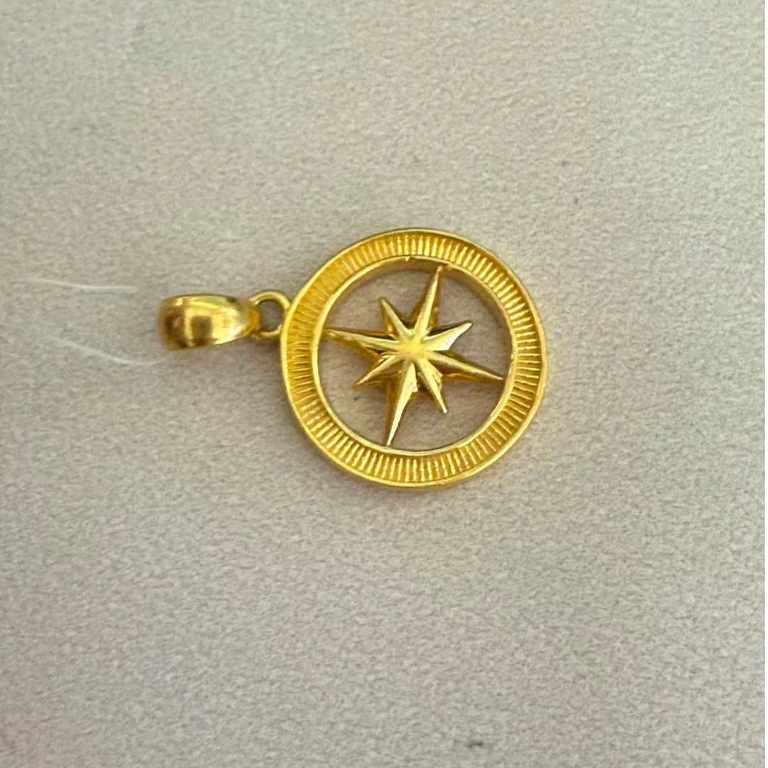 老凤祥素款精致首饰足金吊坠