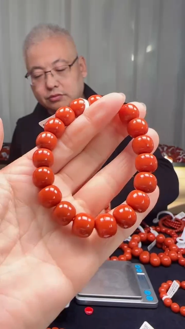 未镶嵌多样性发一件南红玛瑙【高货】锦红11mm保山老型单圈