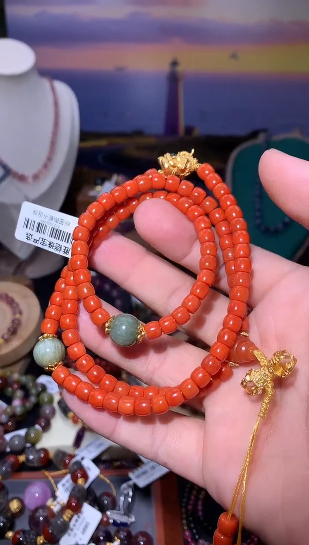 未镶嵌项链南红玛瑙南红108项链