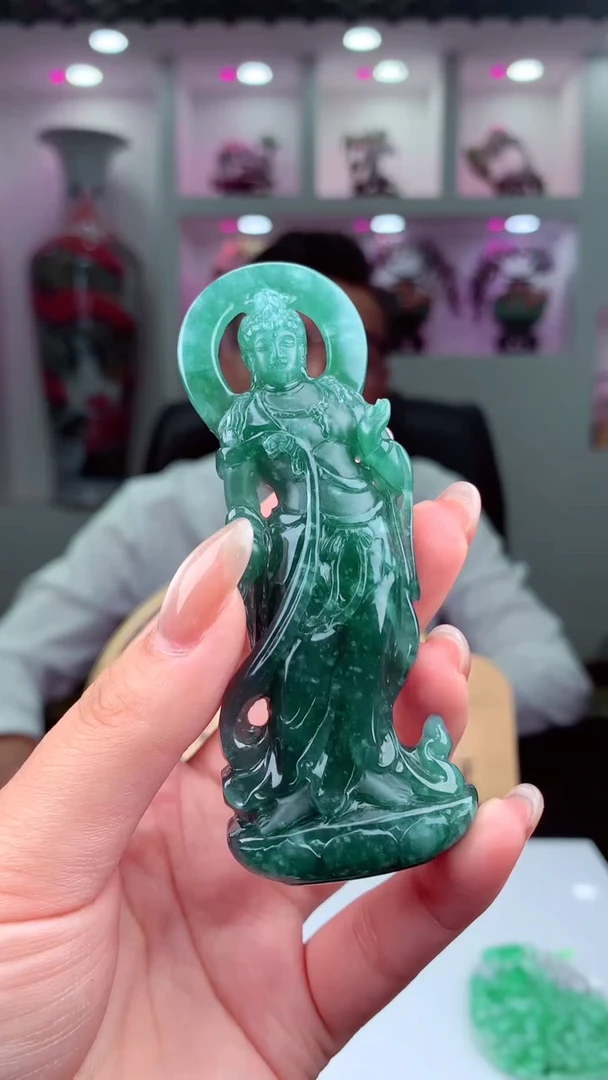 定制翡翠未镶嵌天然翡翠（拍一发一）配底座