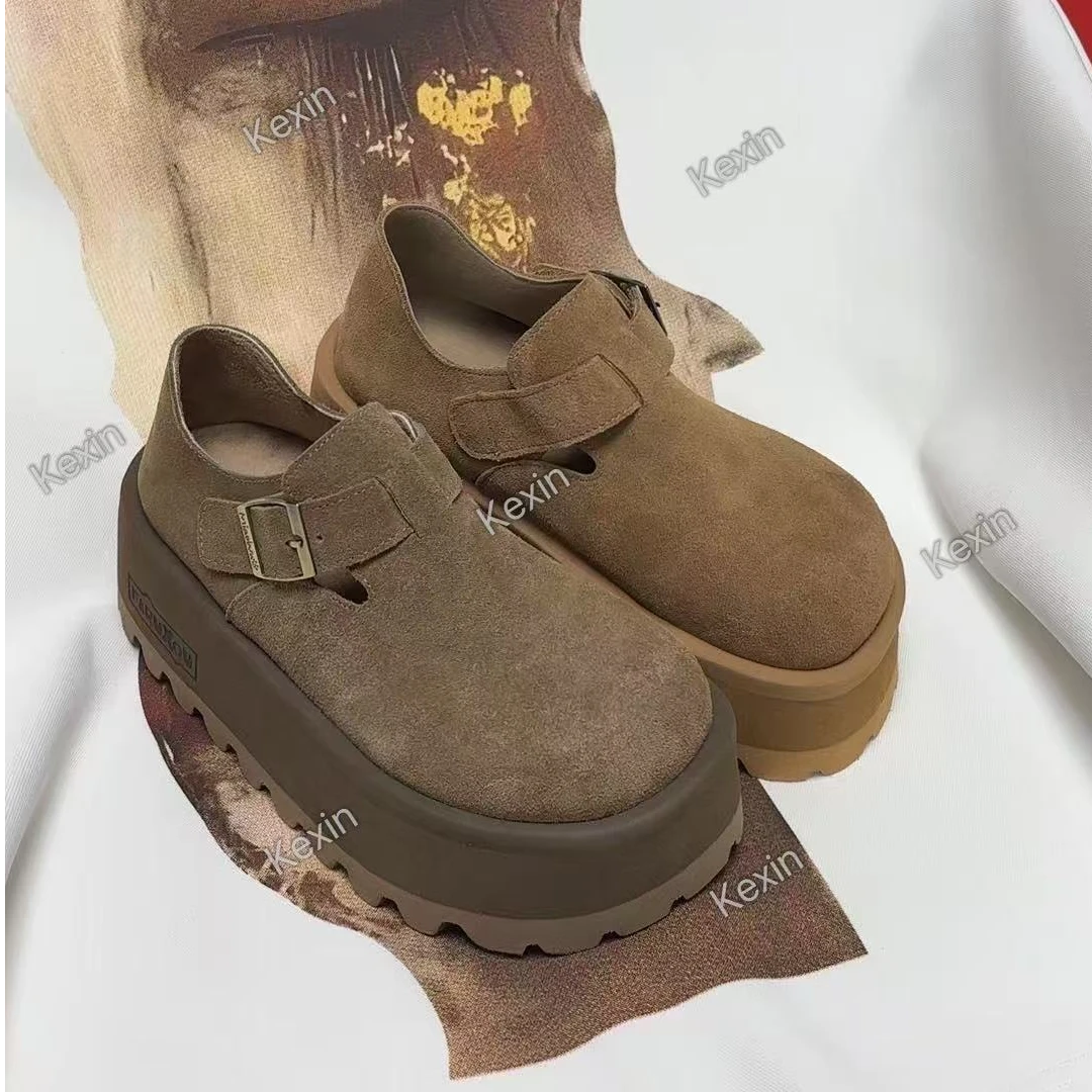 可鑫新款~~【栗冬拿铁】~~潮流时尚 厚底超轻 小众轻奢时尚休闲鞋