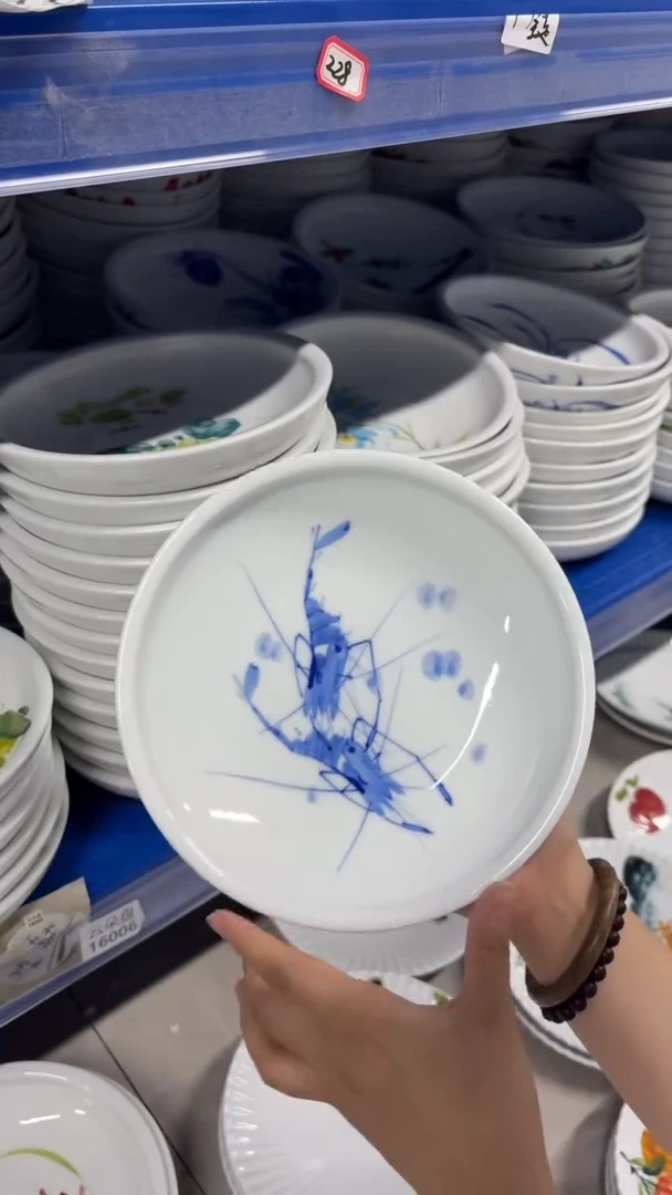 景德镇手绘釉中彩（食品级）大月亮盘