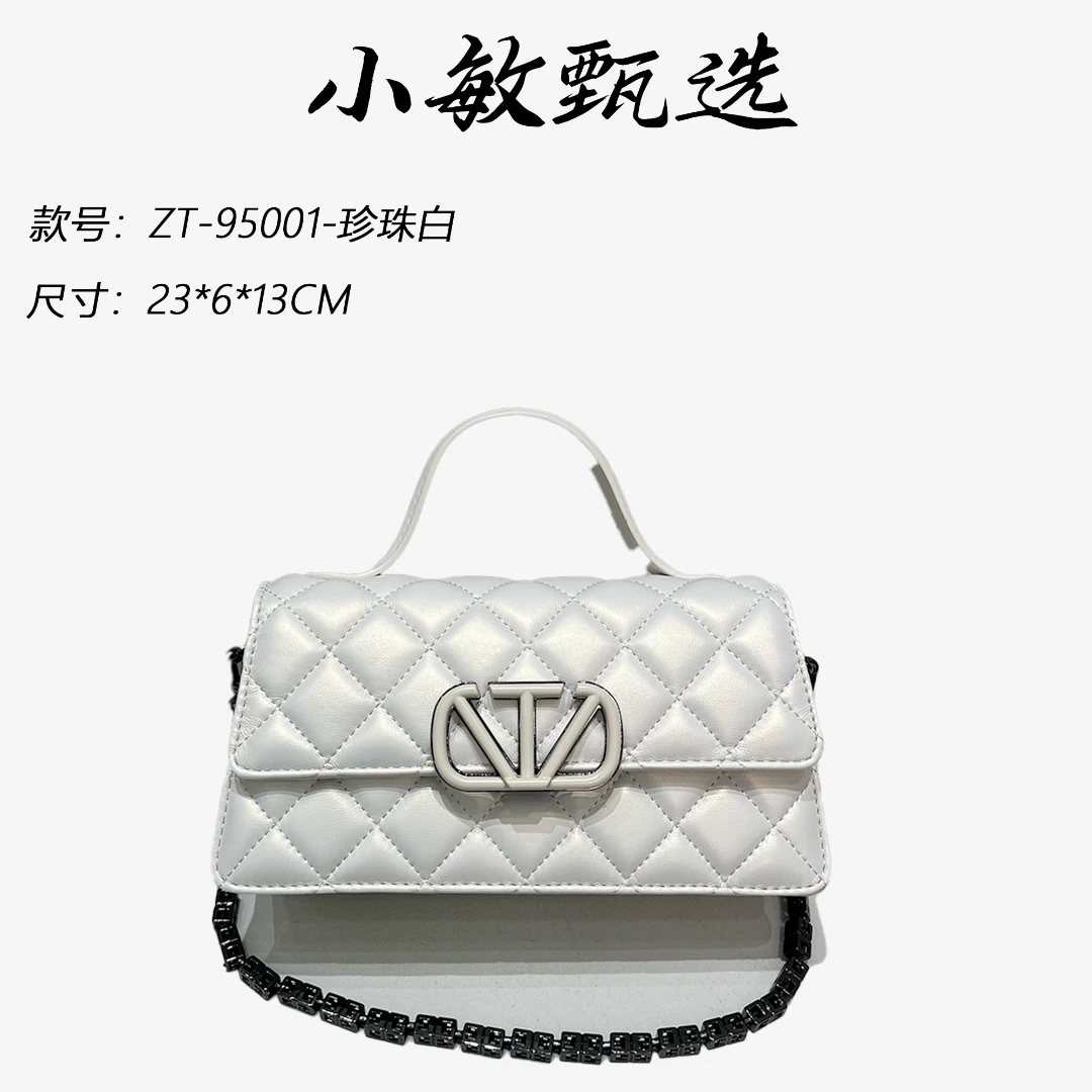 【小敏精选】渠道货ZT-95001-珍珠白轻奢时尚百搭女士单肩包
