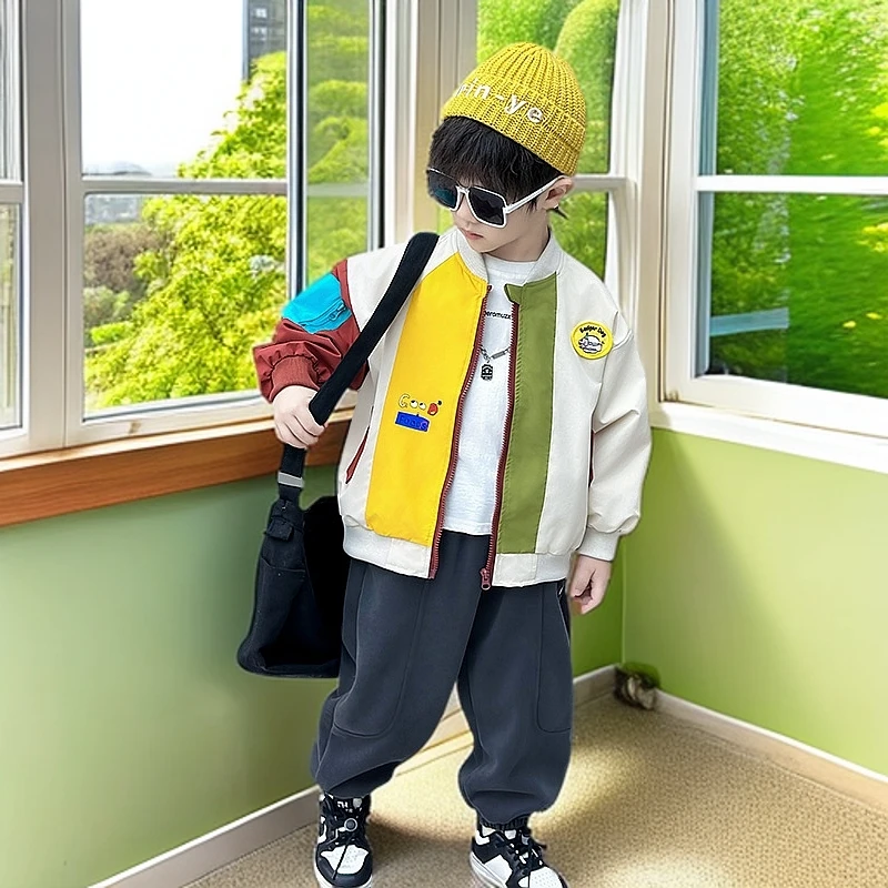 儿童衣服反季品质童装儿童森系服装男童春款儿童衣服时尚童装外套