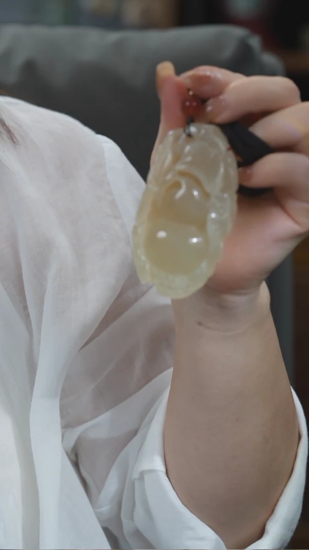 未镶嵌岫玉手把葫芦