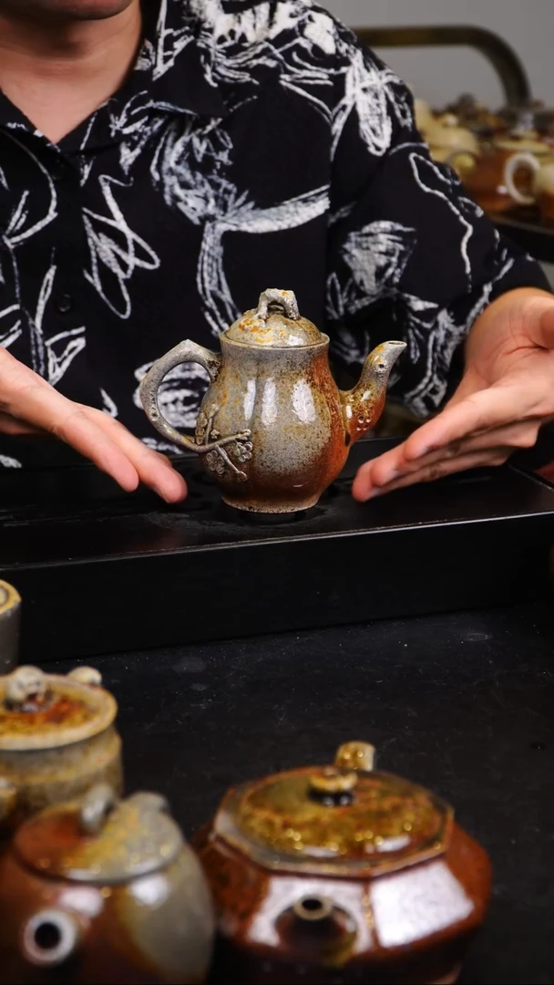 茶壶紫砂宜兴紫砂柴烧壶