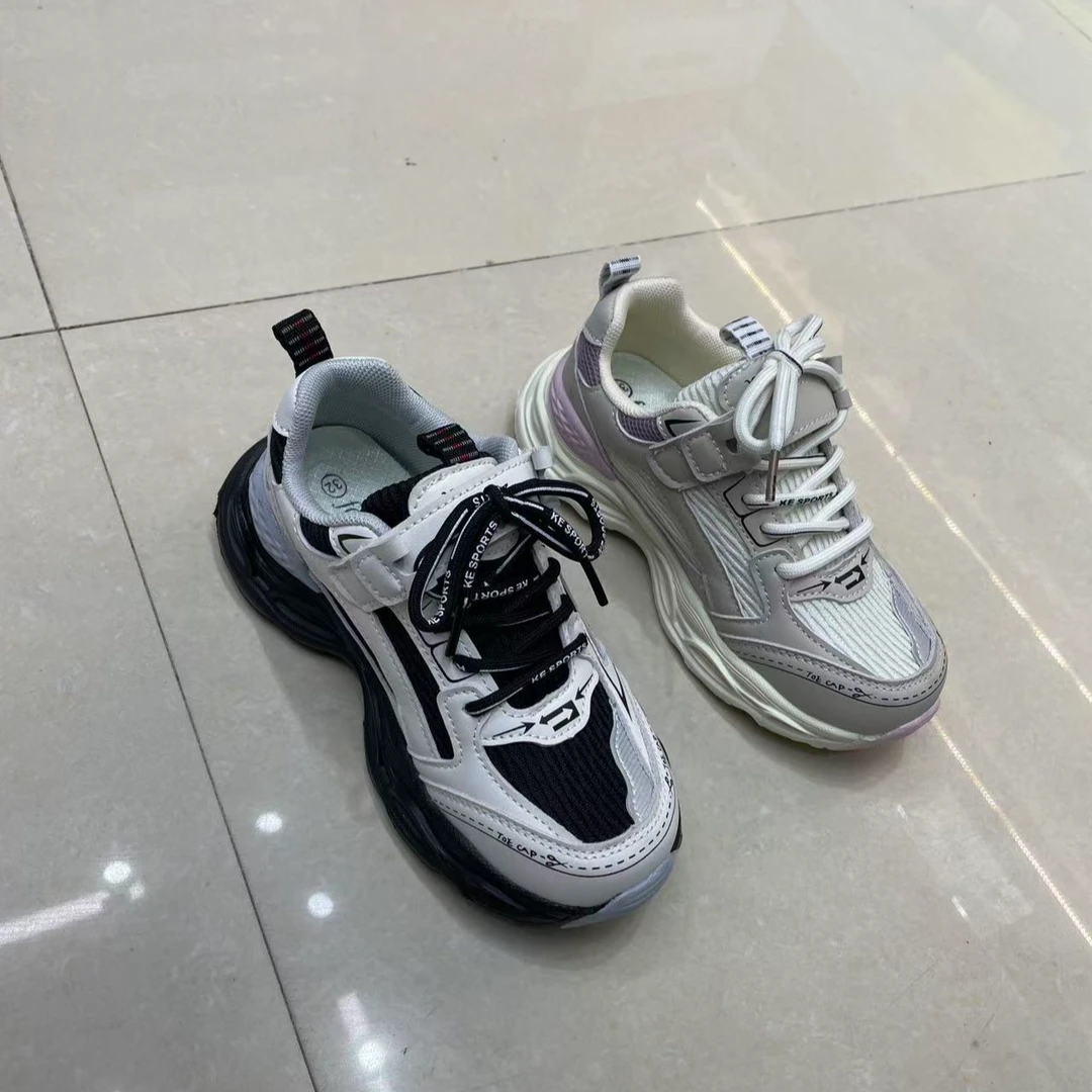 春季新款 82817儿童32-37码休闲舒适百搭运动老爹鞋