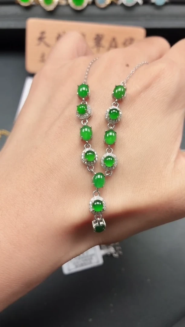 银S925镶嵌戒指翡翠111