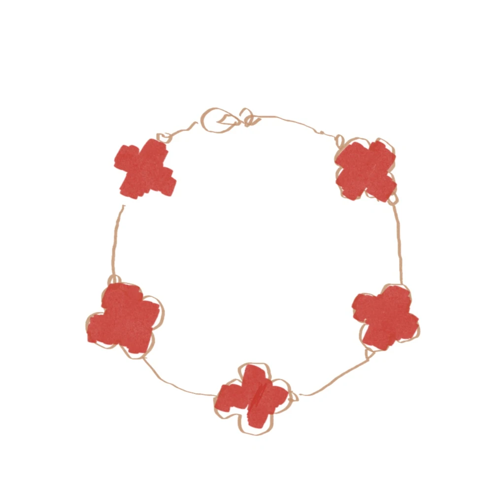 【前五单买一送同款项链】四叶草五花颜色款式咨询客服备注