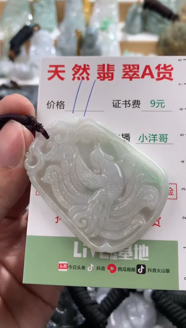 翡翠未镶嵌吊坠(不含链)1