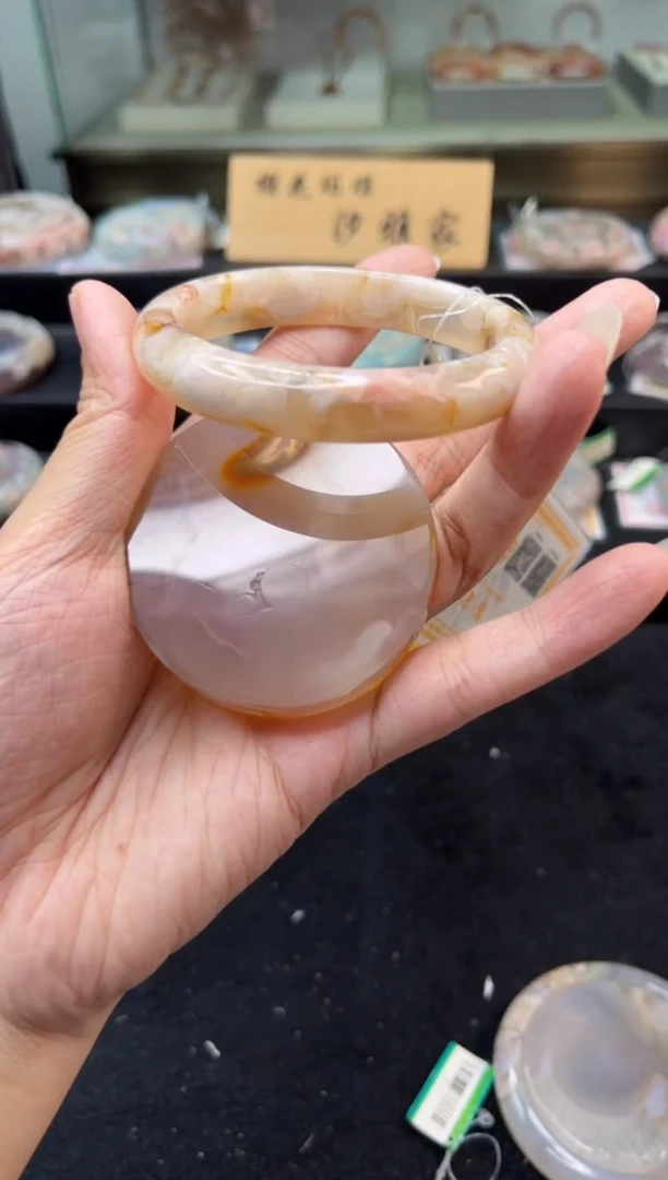 未镶嵌手镯石英质玉57圈口（赠品镯心）1886280