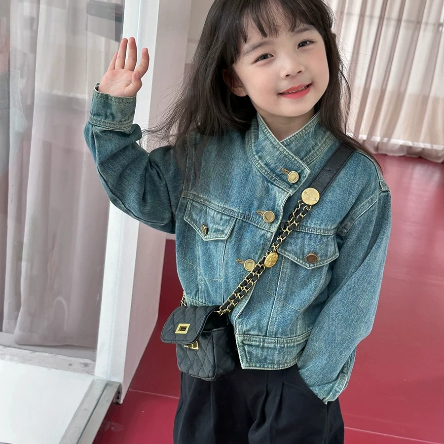 （396-534）洋气韩版厚款假两件甜美套头女常规中大童