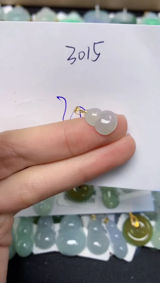 【闪购商品】翡翠颈饰18K金镶嵌 天然翡翠A货