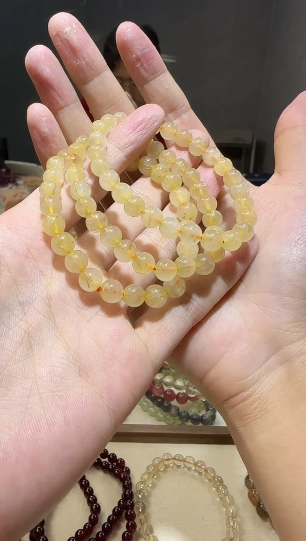 【闪购商品】发晶手链未镶嵌金发晶7＋多样性发其一