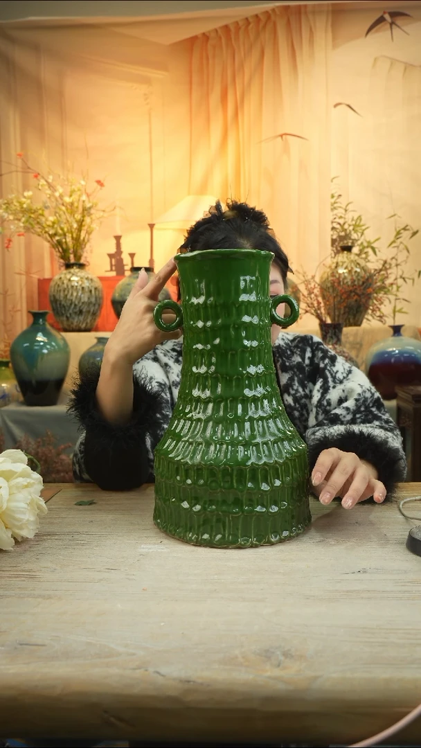 高35口12陶瓷花瓶