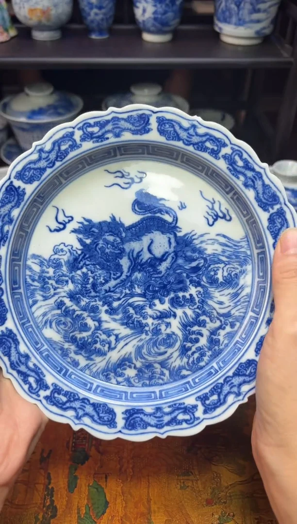 昔**事景德镇纯手工手绘瓷器（无礼盒）暇