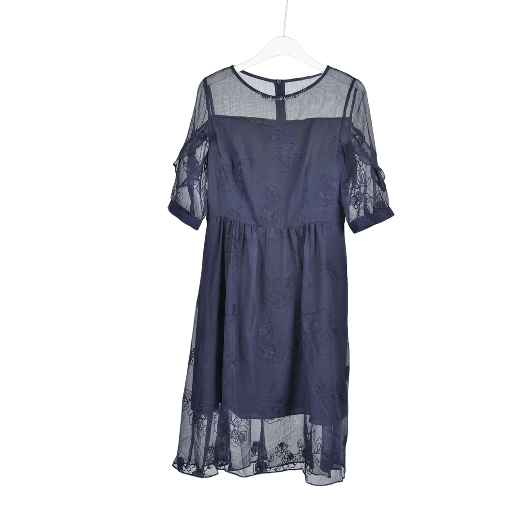 【Y专柜捡漏】深圳时尚女装ONEB-连衣裙0172蓝色正码