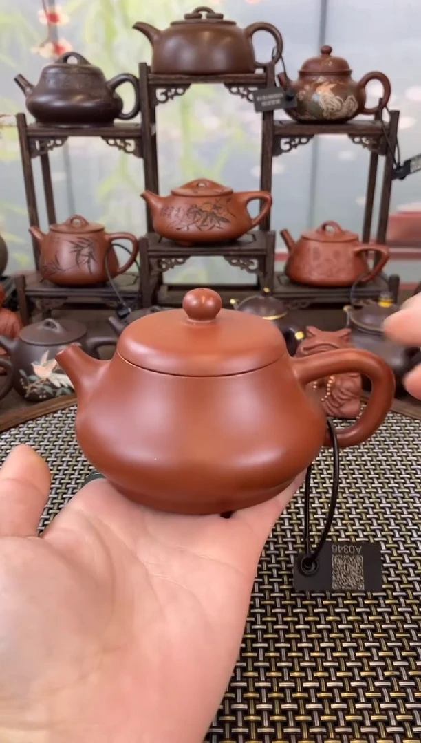 茶壶紫砂朱泥石瓢
