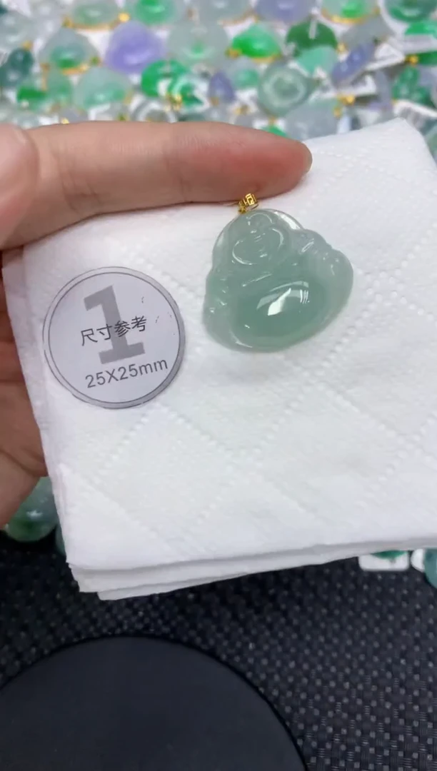 颈饰18K金镶嵌翡翠11111111