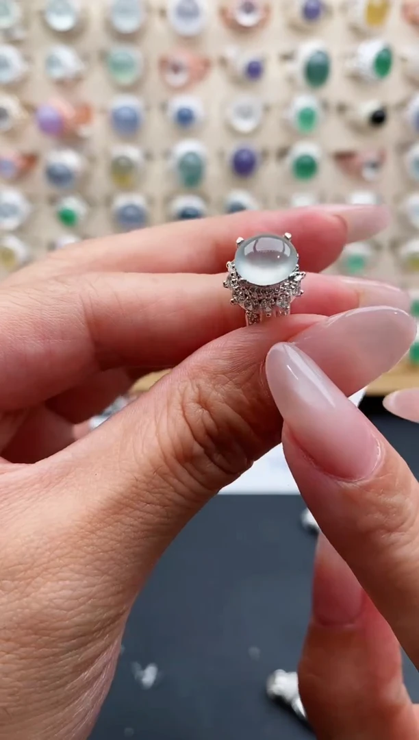 未镶嵌戒指翡翠天然缅甸翡翠A货222-4-3