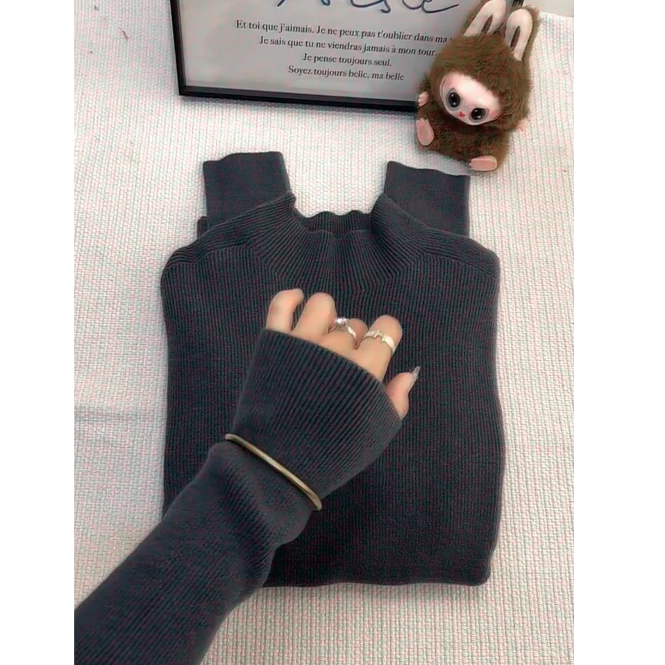 秋冬流行时尚爆款穿搭女2025新款韩版修身减龄百搭软糯针织打底衫