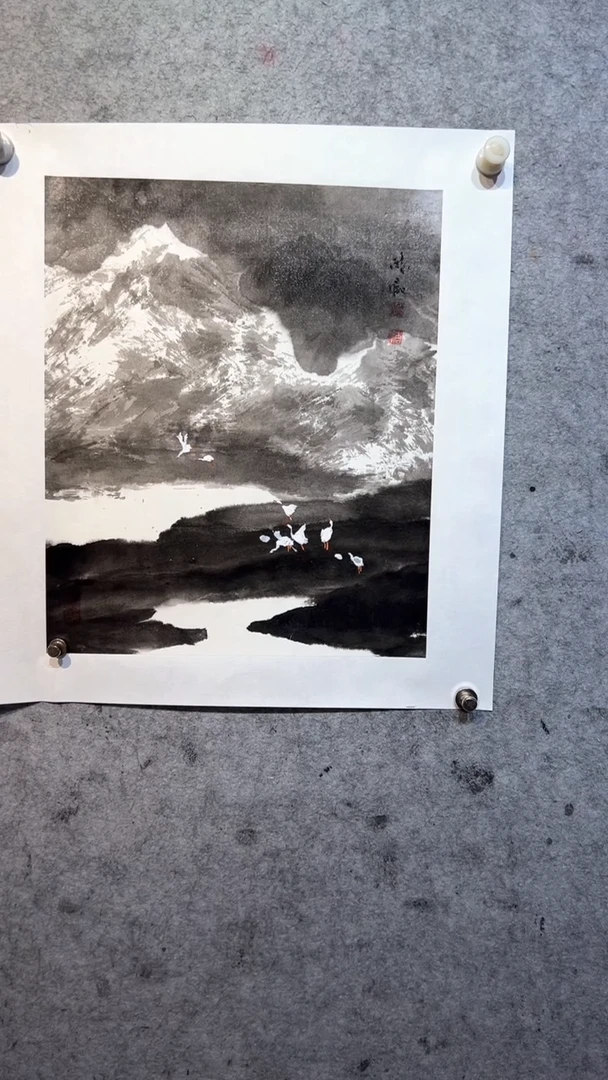 国画张自学水墨画90