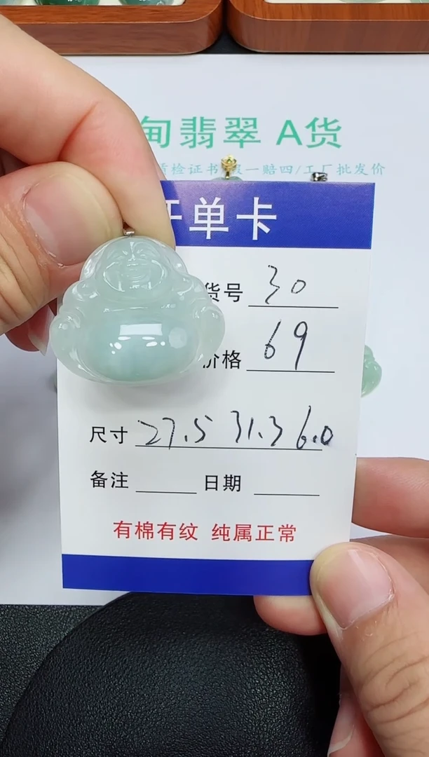 吊坠(赠链)未镶嵌翡翠30